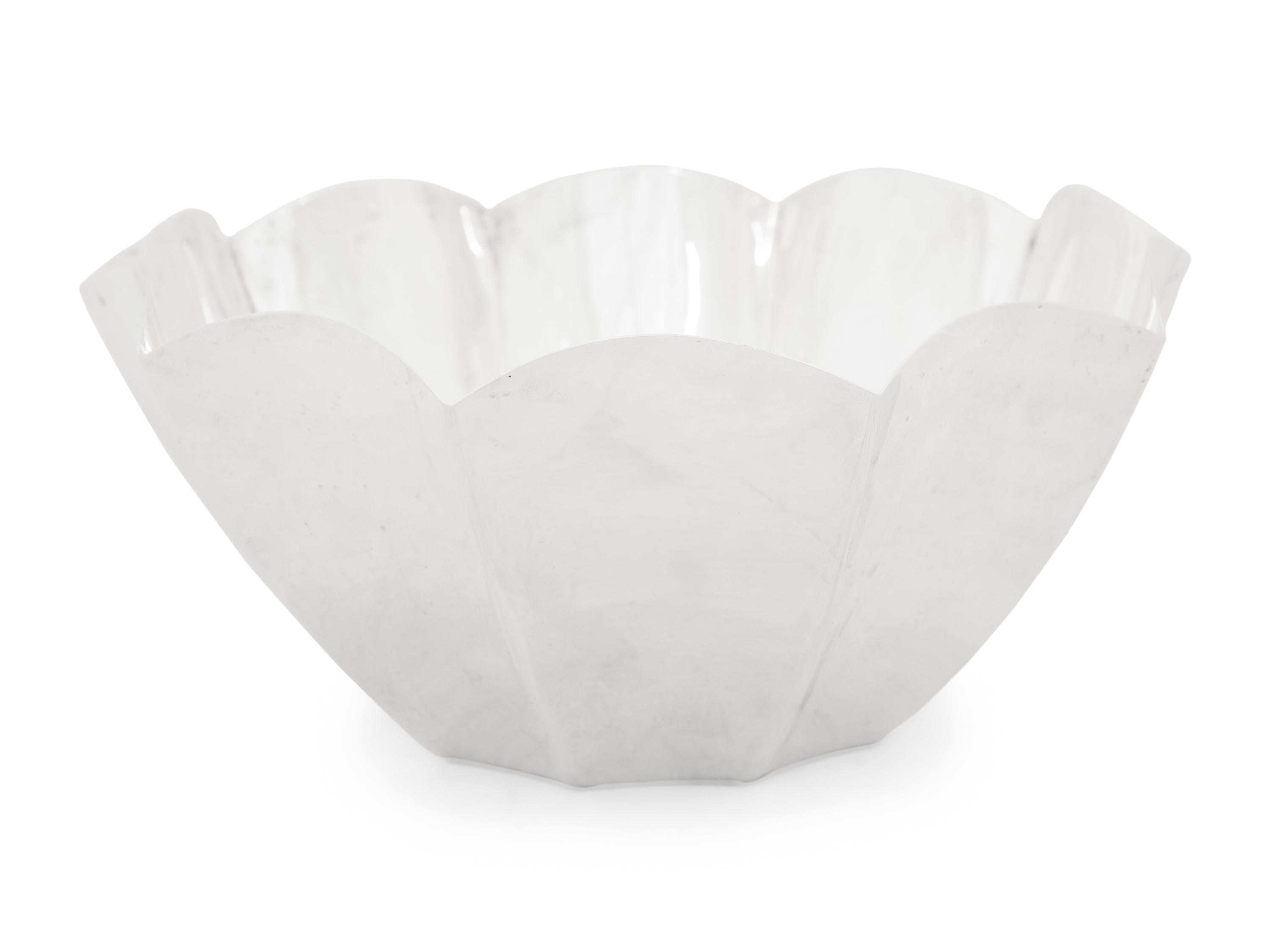 A Tiffany and Co. King Protea Silver Fluted Bowl