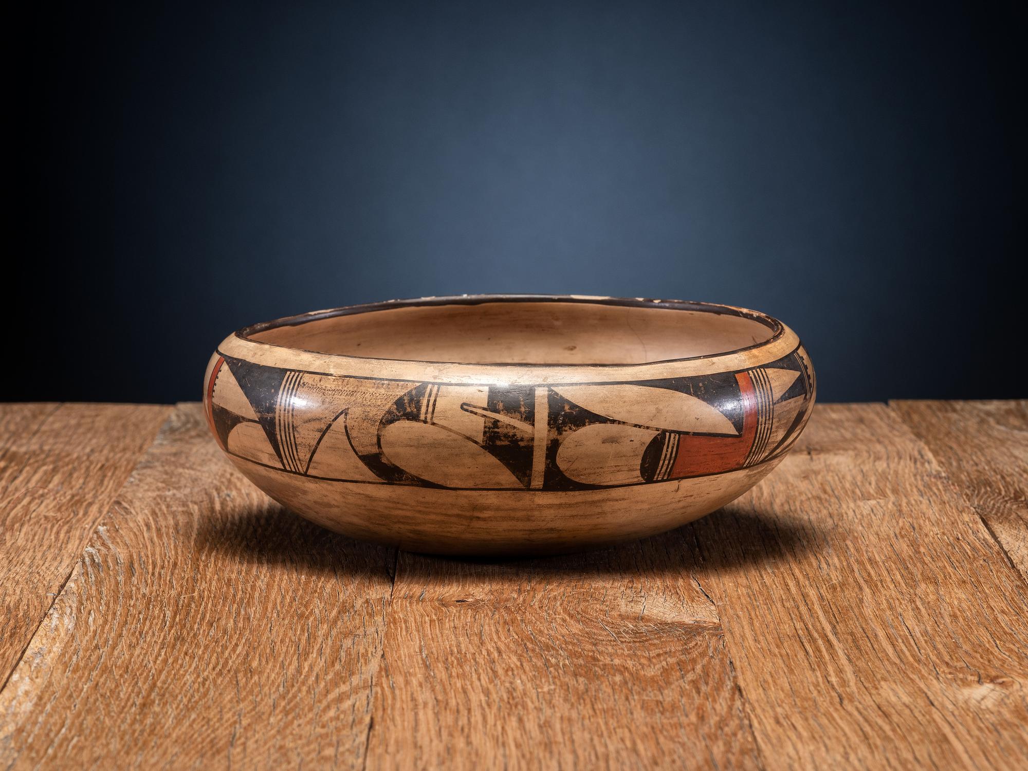 Polychrome Pottery Bowl
