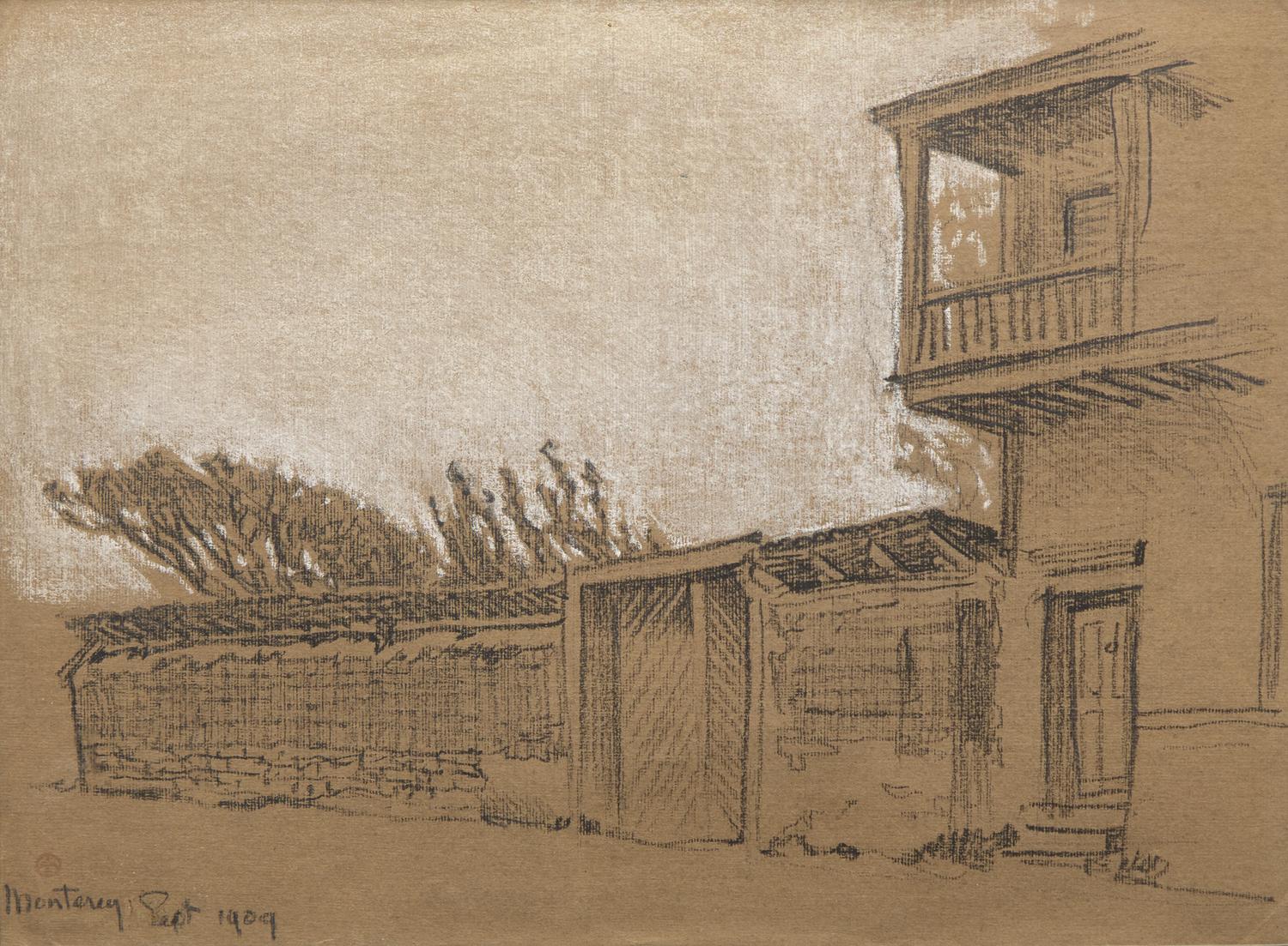 Maynard Dixon (American, 1875–1946) — Monterey House , 1909
