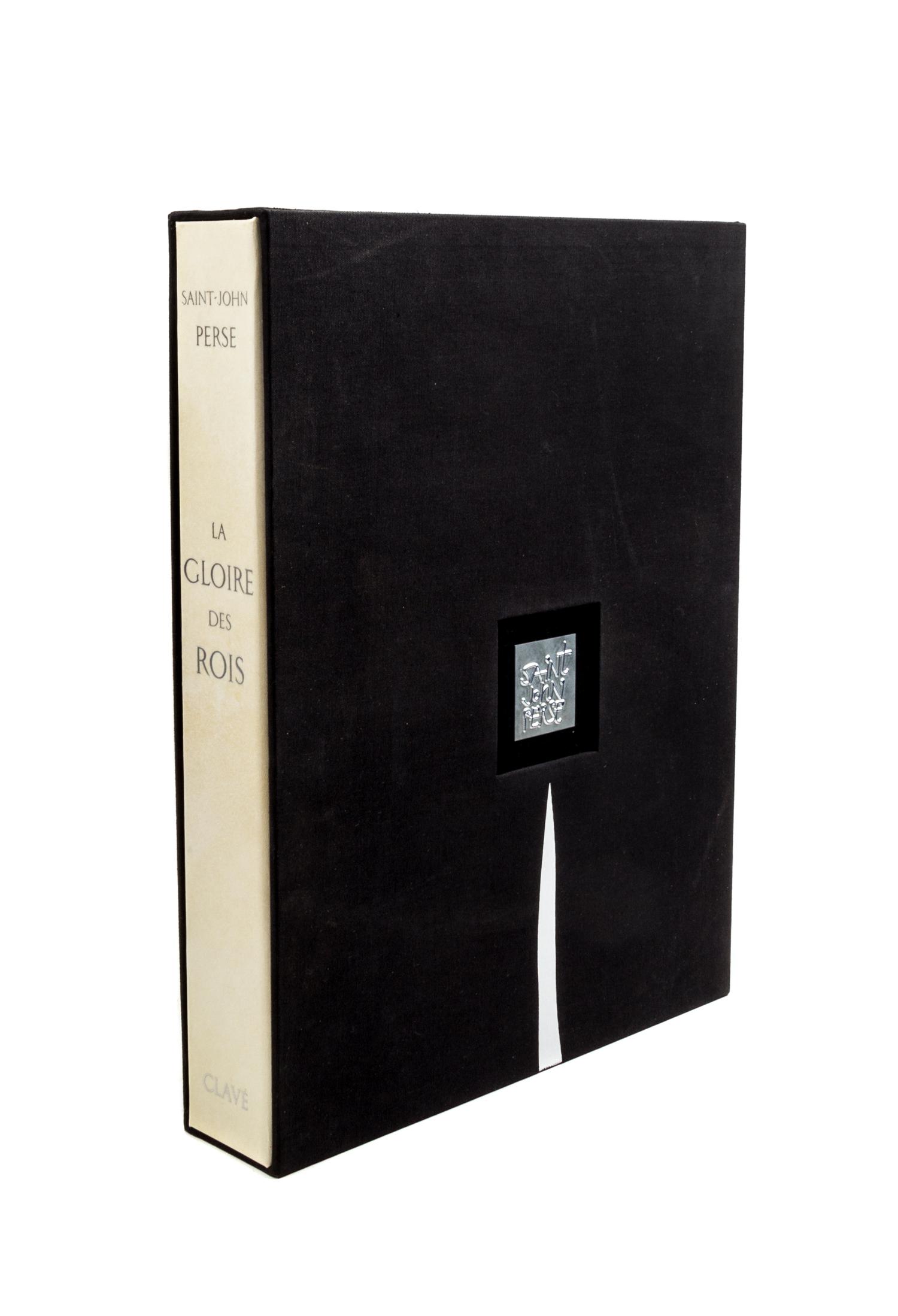 (CLAVE, ANTONI) SAINT JOHN PERSE. Le gloire des rois. Marseille, 1976. Limited, signed.