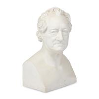 A Continental Bisque Bust of Johann Wolfgang von Goethe