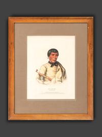 Four Hand-Colored Lithographs by McKenney and Hall