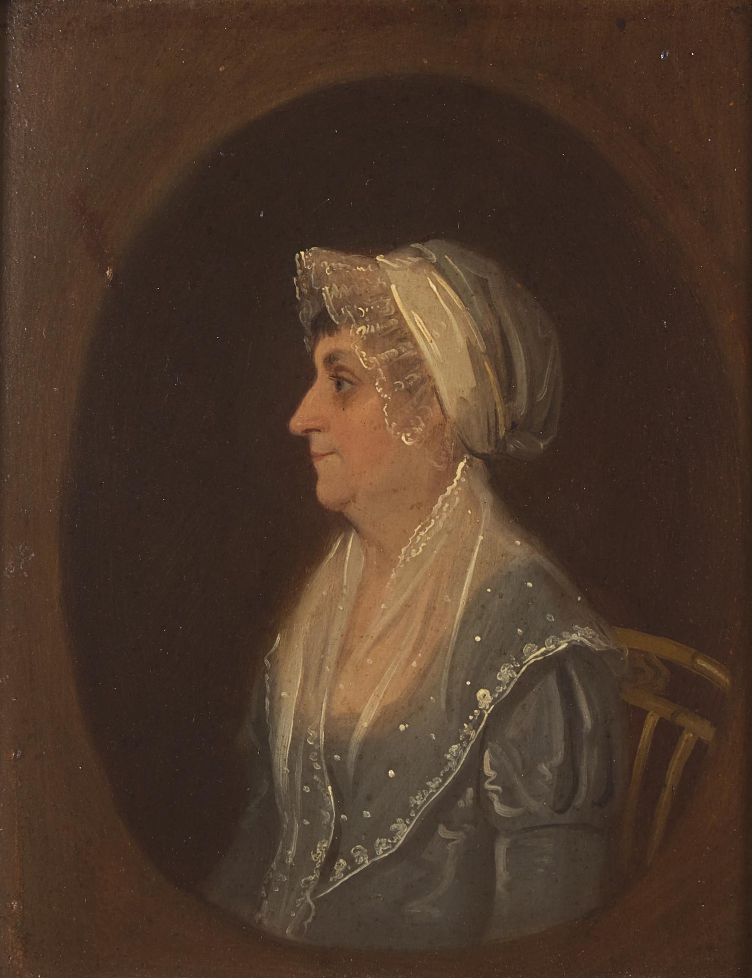 Jacob Eichholtz (1776-1842), A Portrait of a Seated Lady with Shawl and Bonnet