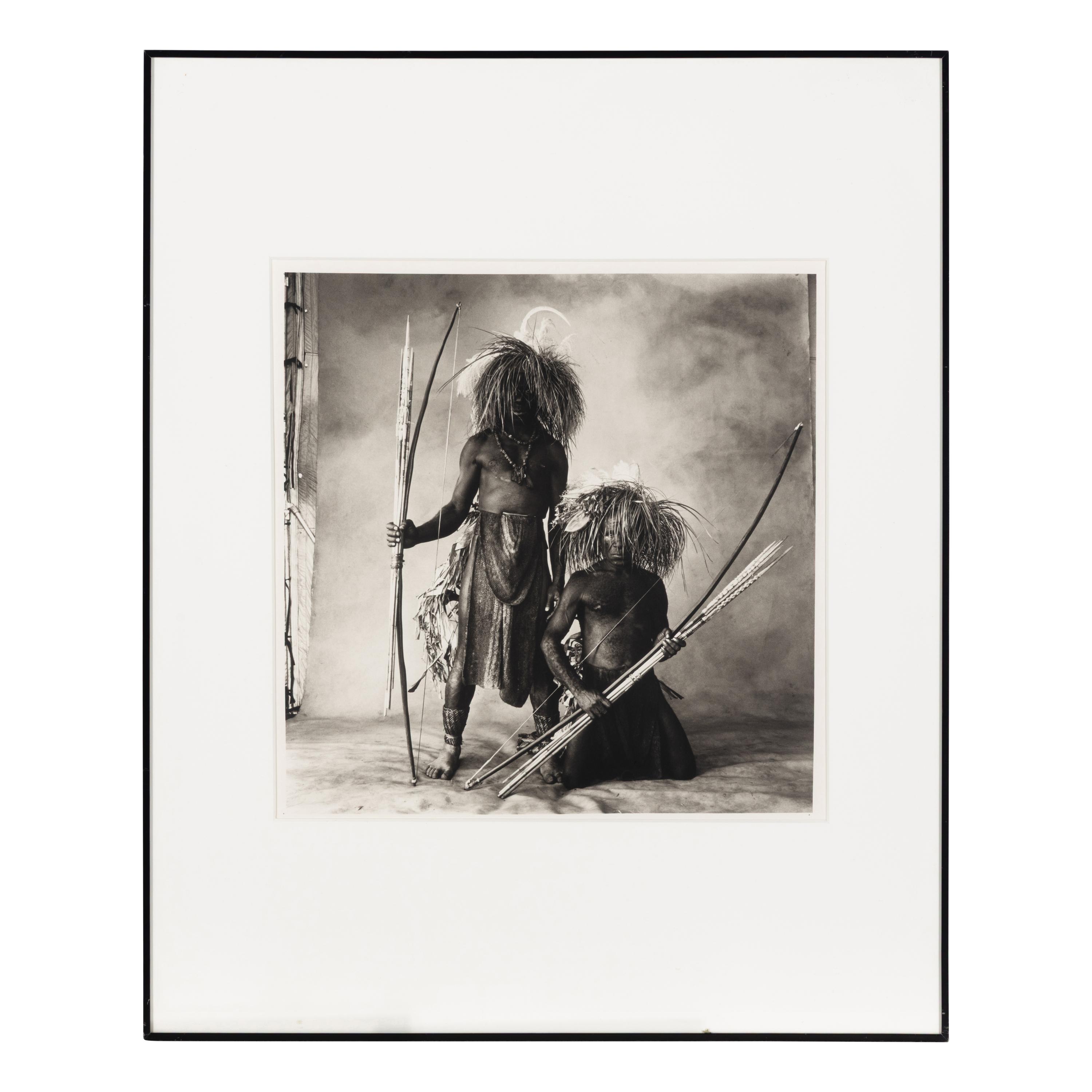 Irving Penn (American, 1917–2009) — Two Men with Grass Hair, New Guinea , 1970; printed 1983
