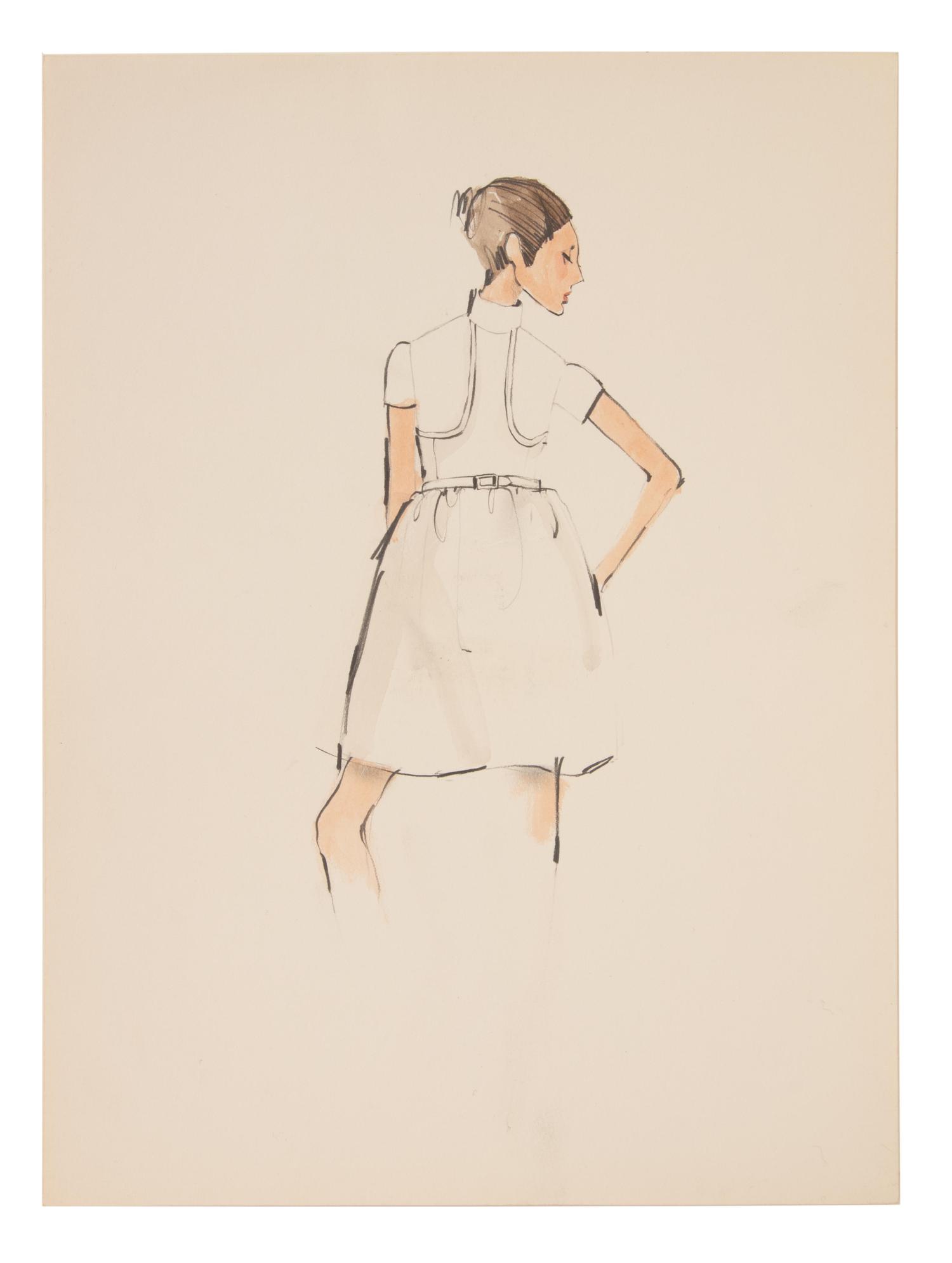 11 Michaele Vollbracht for Geoffrey Beene Fashion Illustrations, Late 1960s