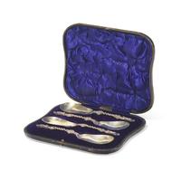 An Edward VII Cased Set of Four Silver Apostle Spoons