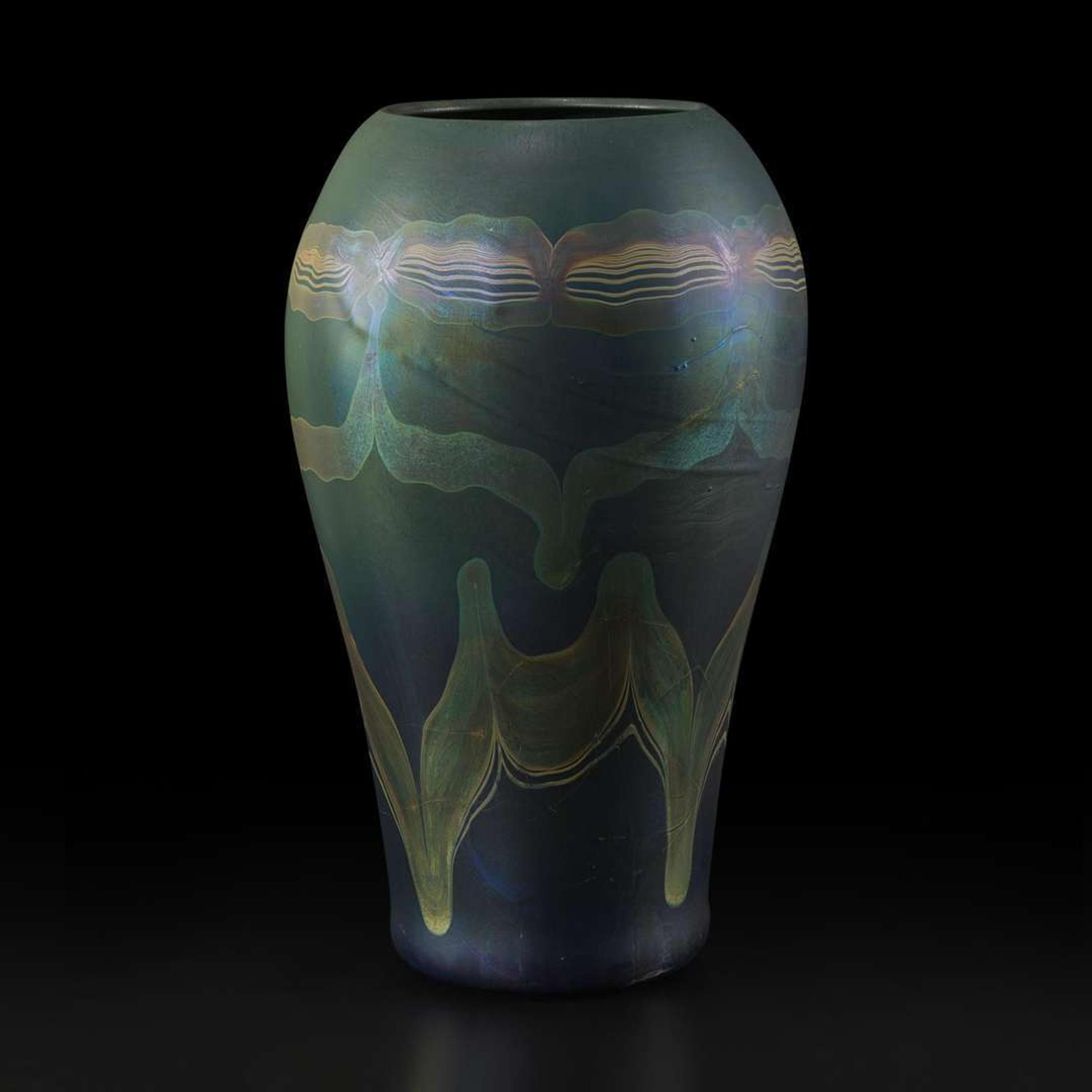 Tiffany Studios A Large Decorated Favrile Vase, New York, 1895
