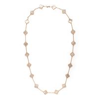 Mother-of-Pearl Quatrefoil Necklace