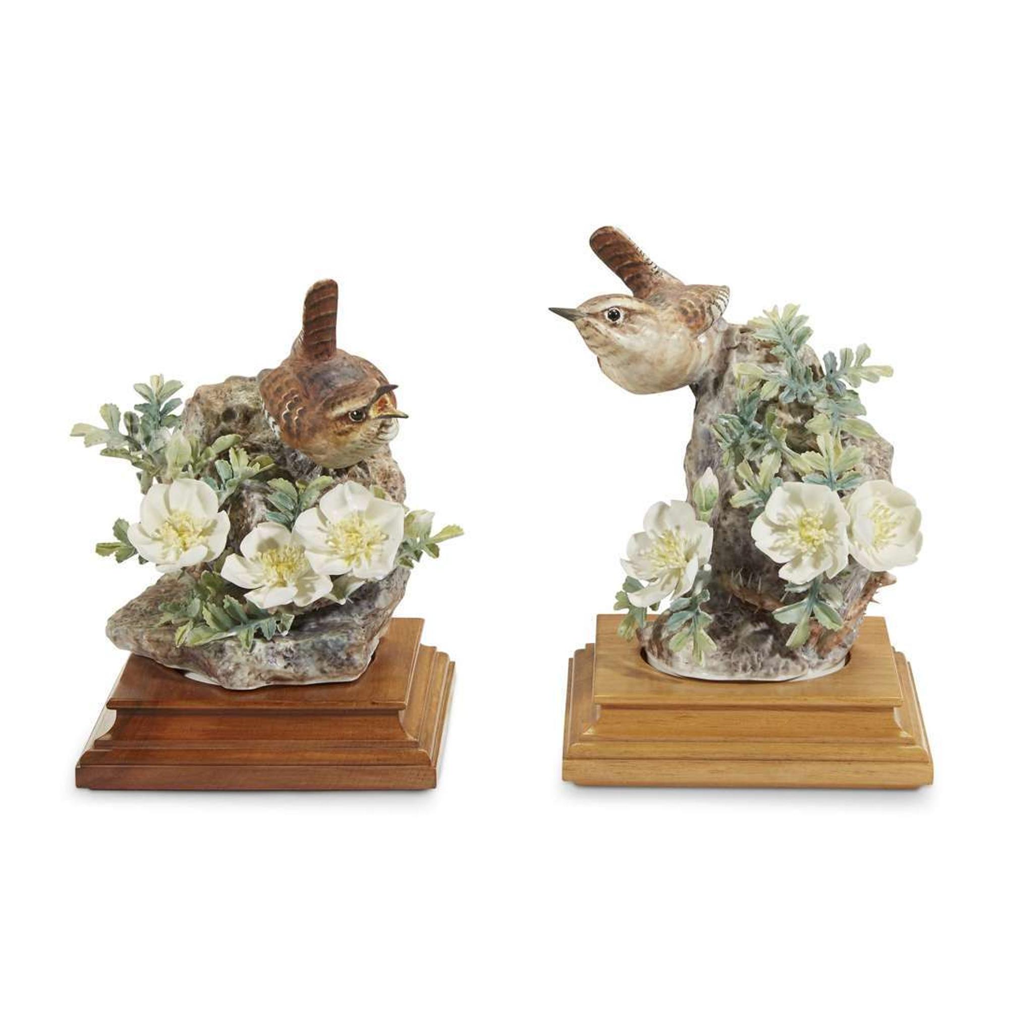 A pair of Dorothy Doughty Royal Worcester porcelain figures dated 1964