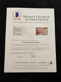 A Ted Williams Signed Autograph Large Format Hall of Fame Induction Photograph (Beckett Authentication Services Letter BAS Certified),