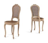 A Pair of Louis XVI Style Painted Side Chairs