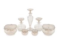 An American Silver Mounted Dresser Set