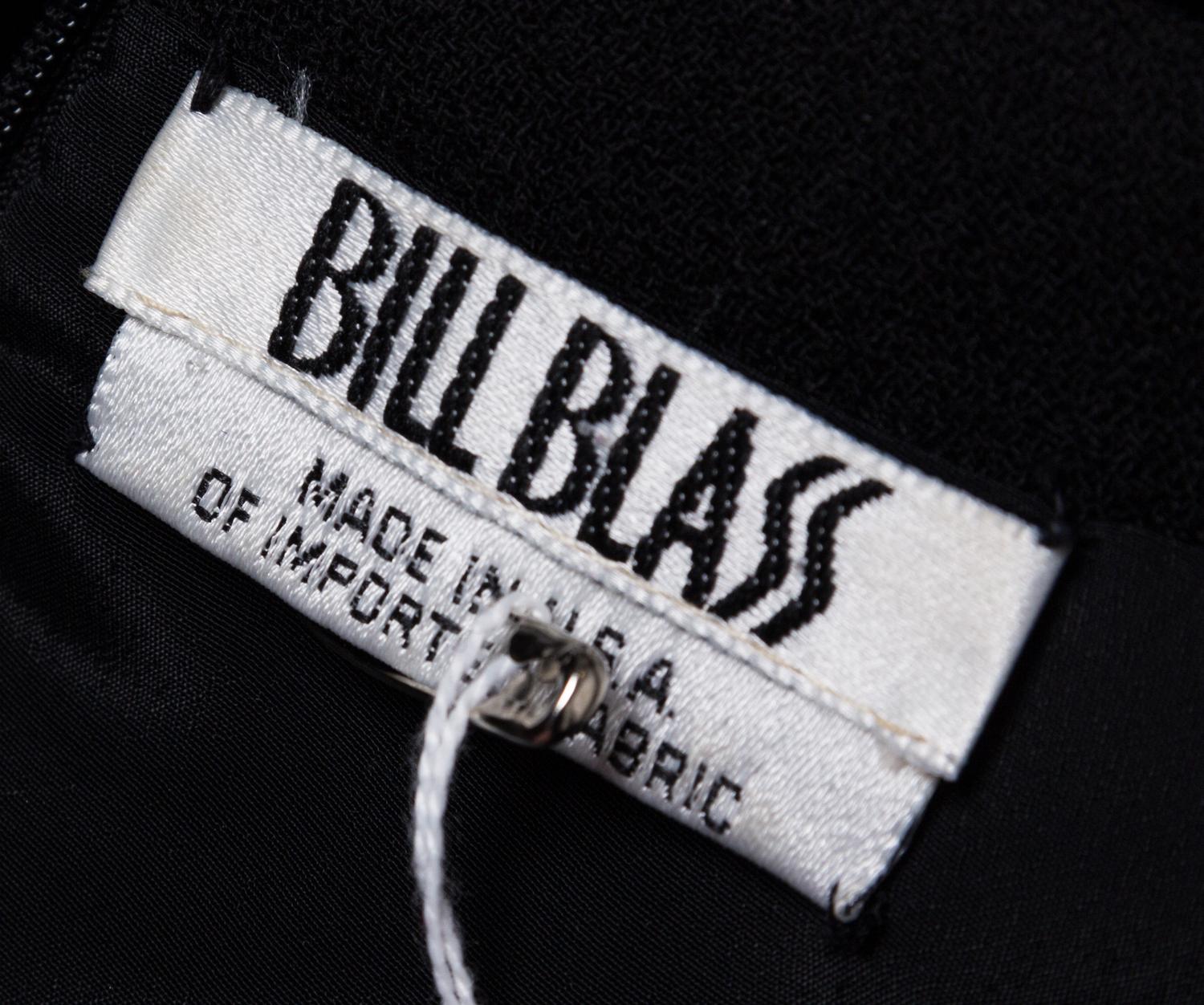 A Bill Blass Black Wool Dress,