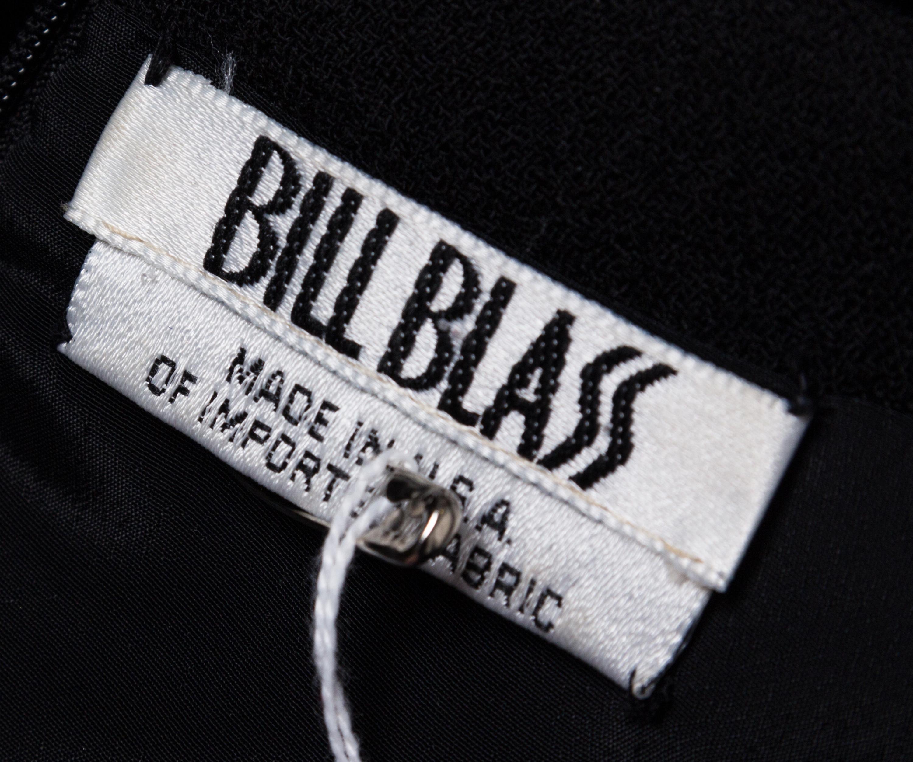 A Bill Blass Black Wool Dress,
