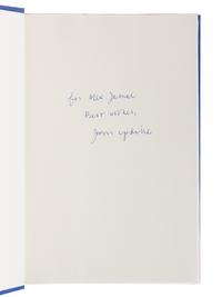 UPDIKE, John (1932-2009). A group of 19 FIRST EDITIONS of Updike’s works, MANY SIGNED, comprising: