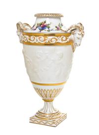 A Sevres Style Porcelain Vase, Height 12 3/4 inches.