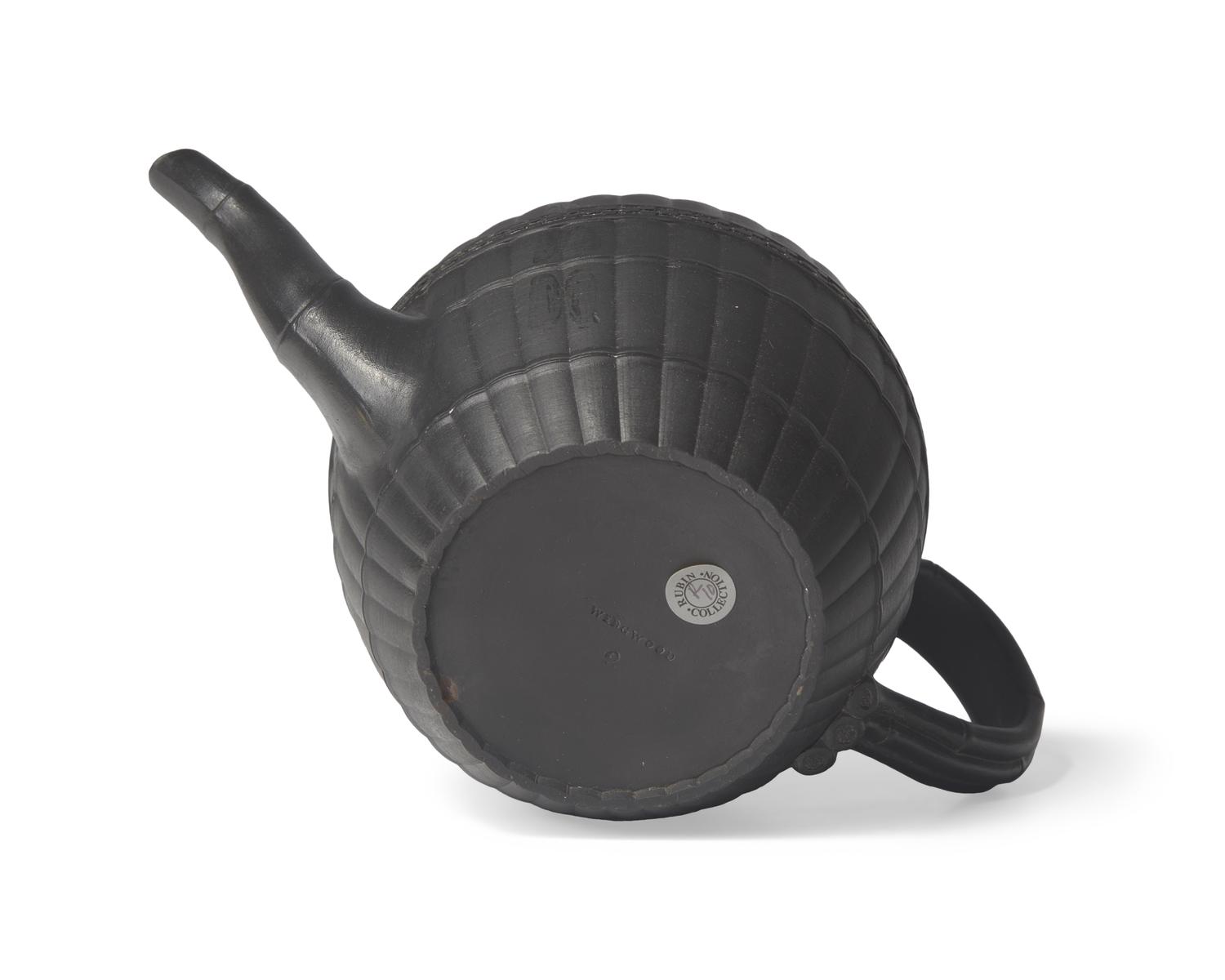 A Wedgwood Black Basalt Covered Teapot