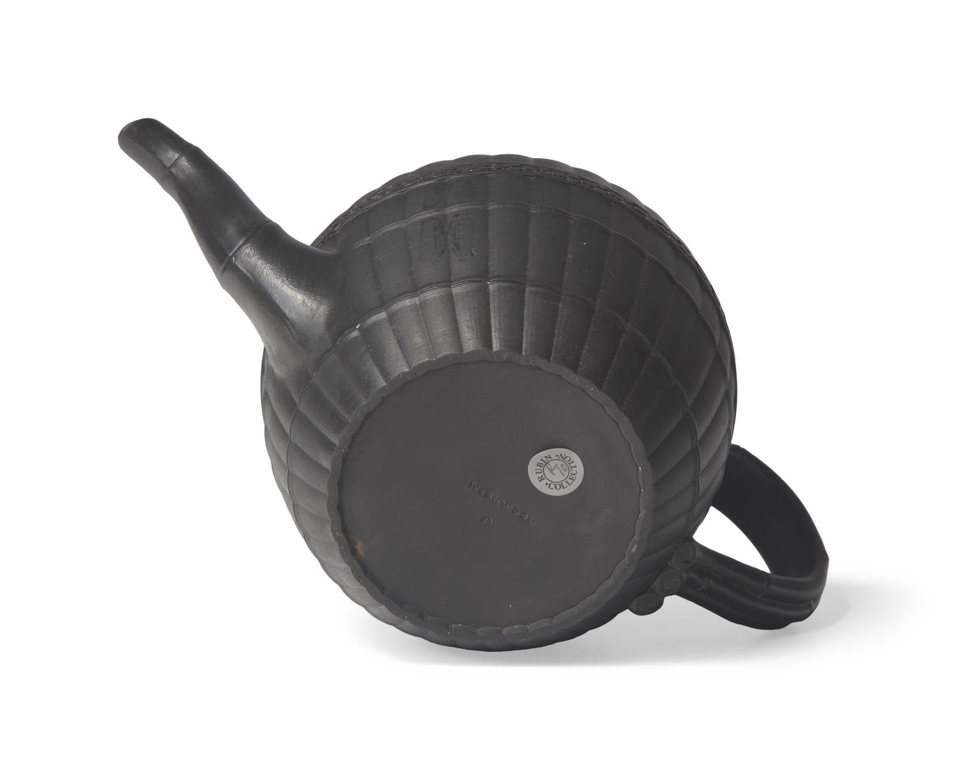 A Wedgwood Black Basalt Covered Teapot