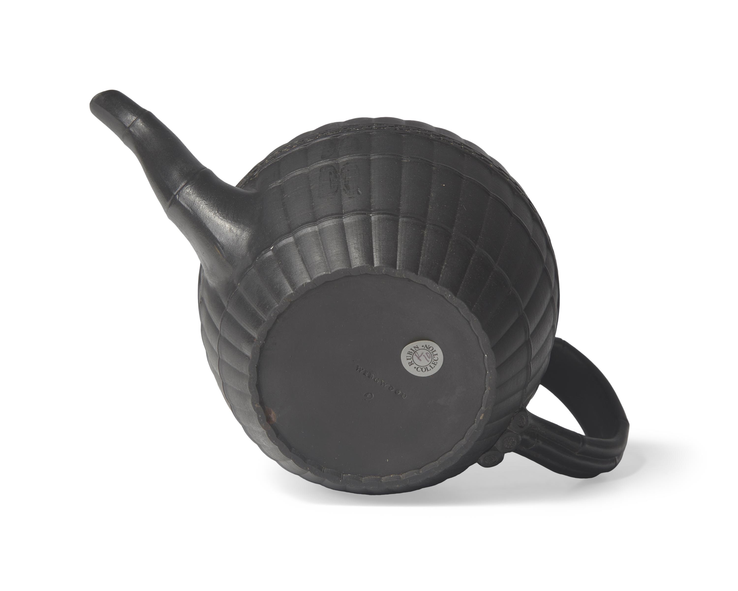 A Wedgwood Black Basalt Covered Teapot