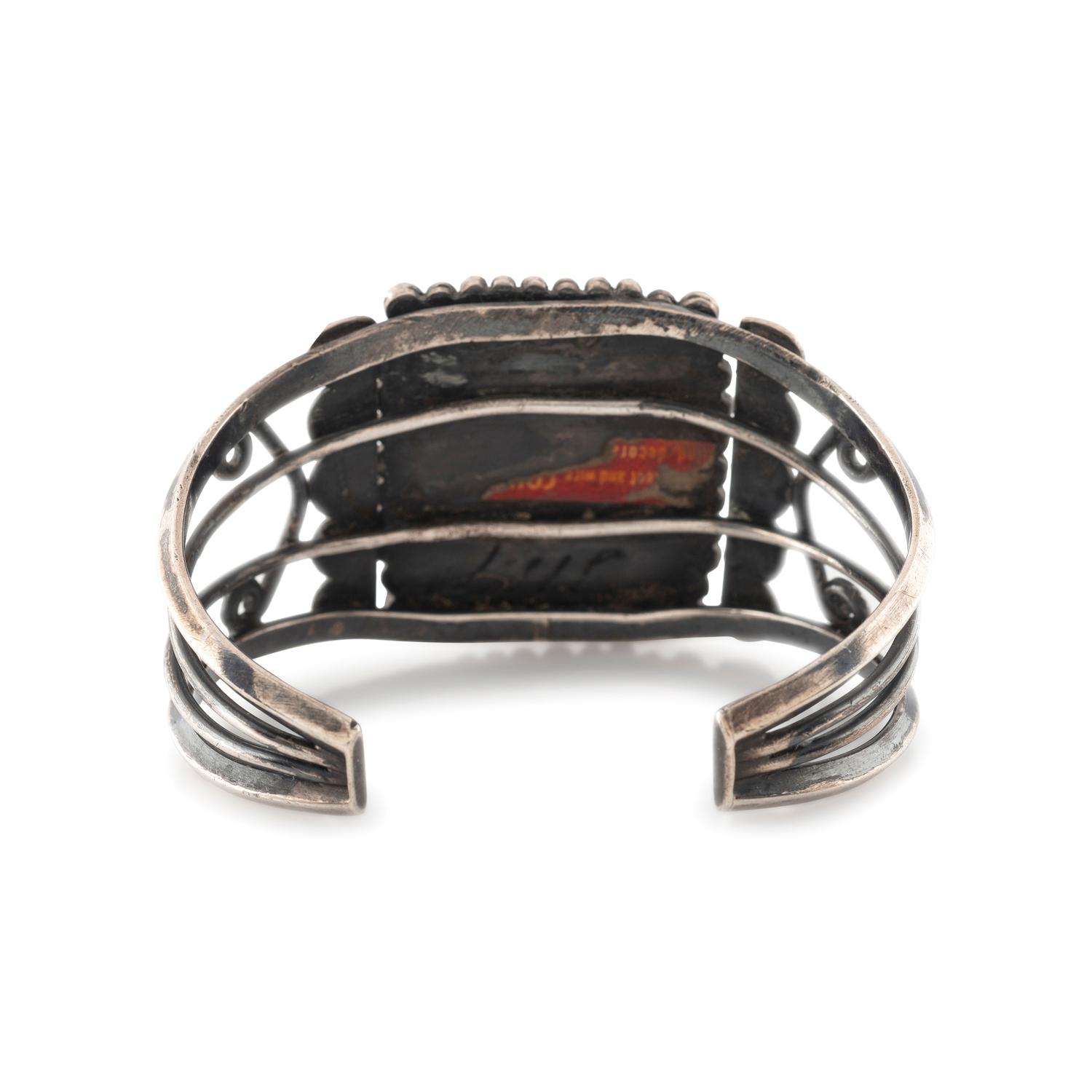 Navajo Silver and Turquoise Cuff Bracelet