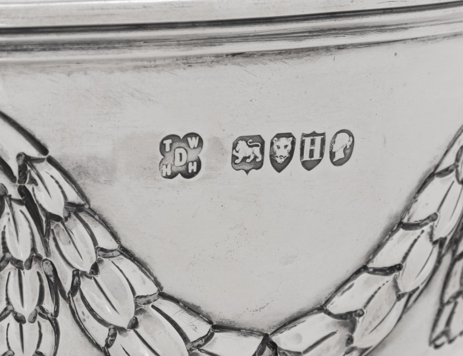 A Victorian Silver Centerpiece Bowl