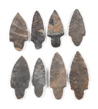 A Group of Hornstone and Sonora Flint Adena Points