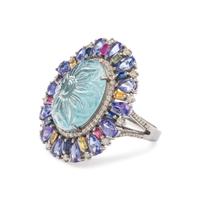 MULTIGEM AND DIAMOND RING