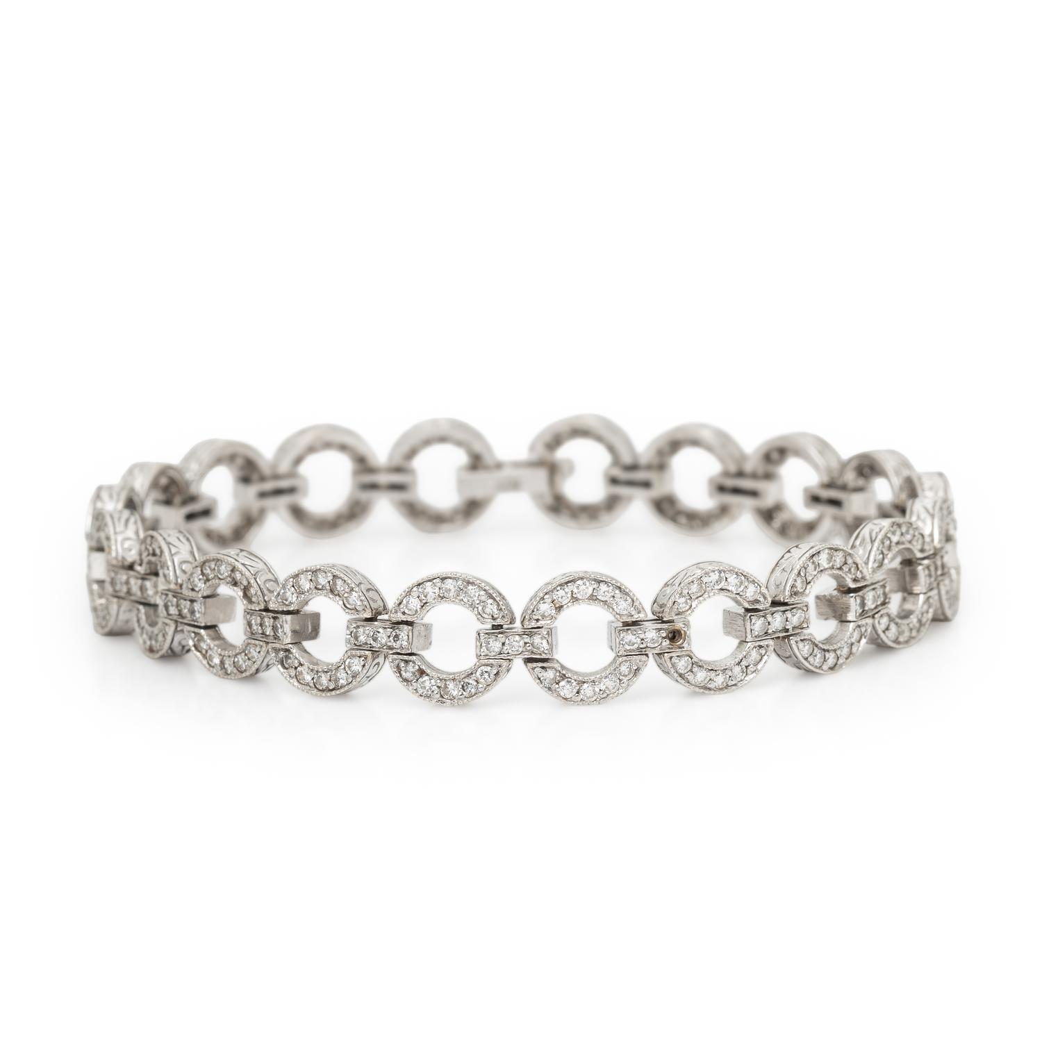 DIAMOND AND WHITE GOLD BRACELET