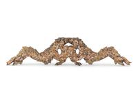 A French Carved and Polychrome Painted Wall Ornament