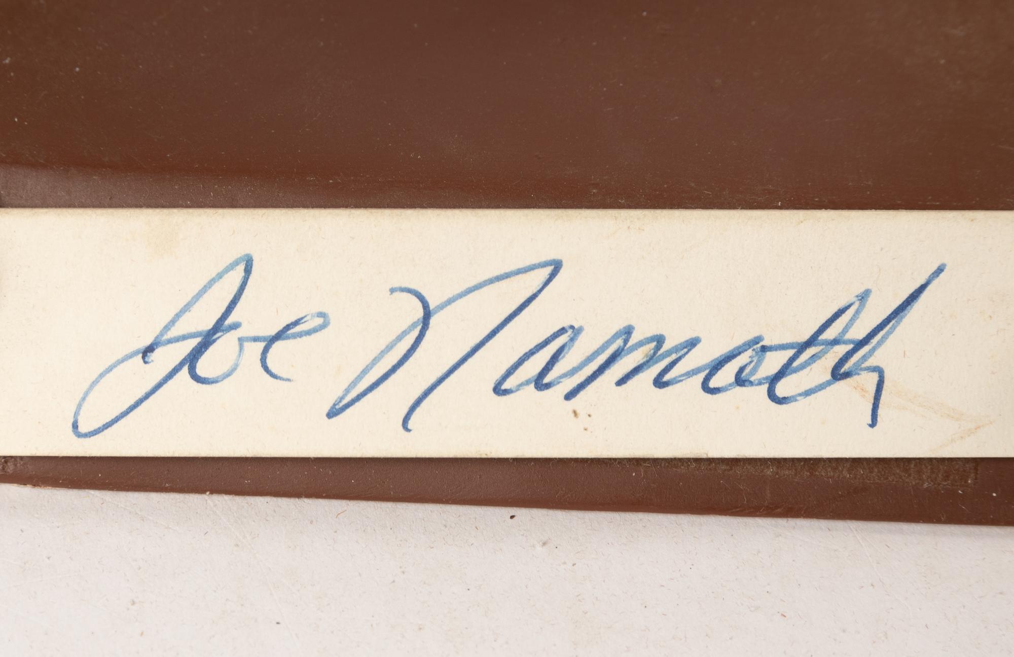 A Joe Namath Signed Autograph Salvino Figure,