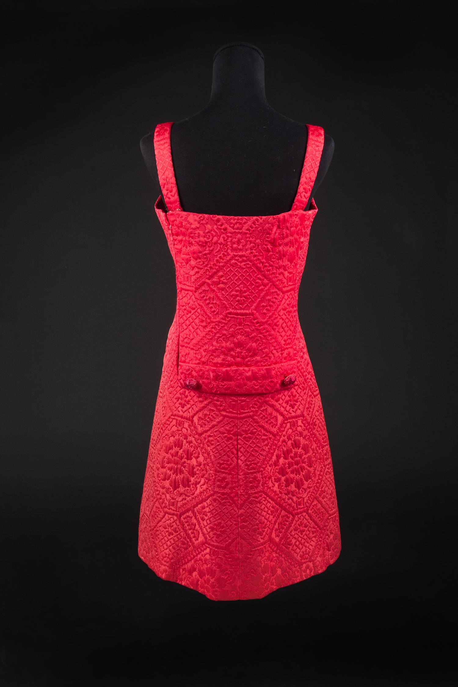 Christian Dior by Marc Bohan Haute Couture Ensemble, Autumn/Winter 1965 — Worn by Olivia de Havilland to the London movie premiere of the movie 'Lady in a Cage' (1964).