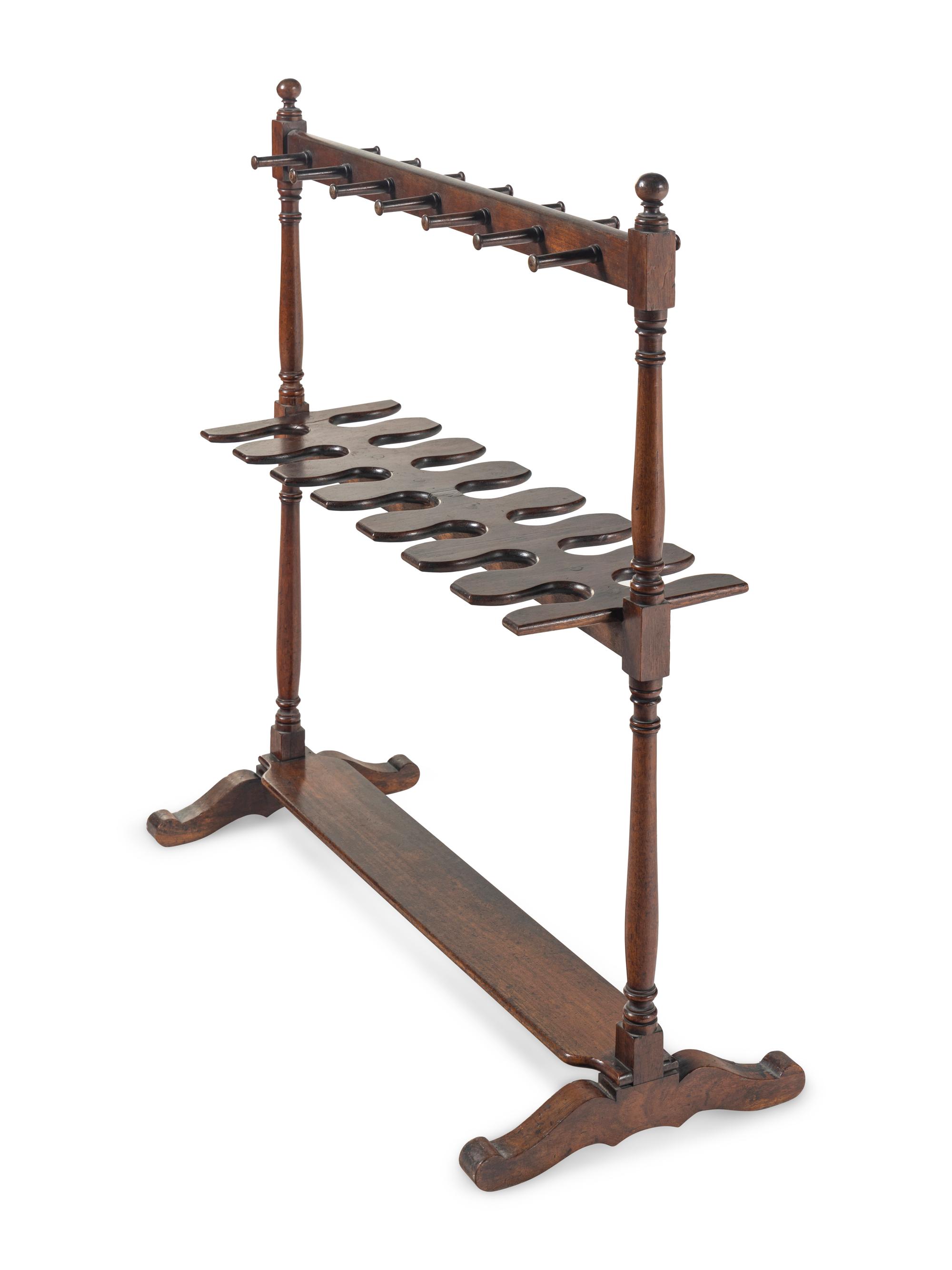 An English Walnut Boot Rack