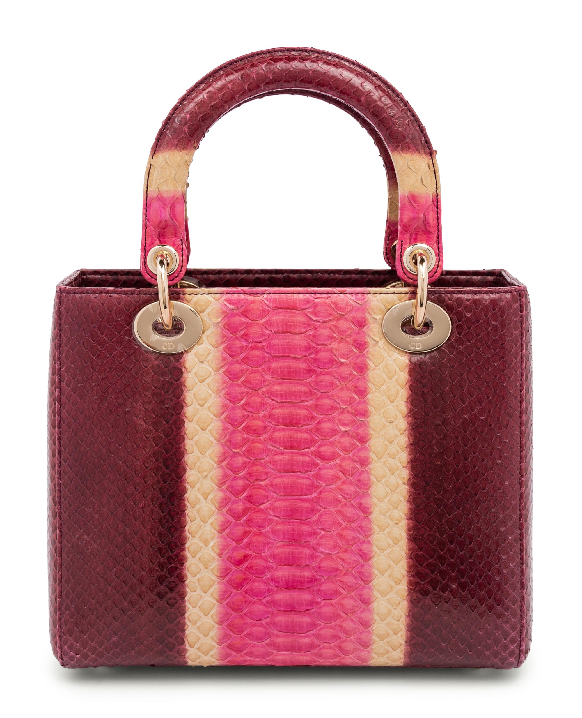 Christian Dior Multicolored Python Small Lady Dior Bag, 2012