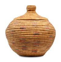 Yupik Lidded Storage Basket