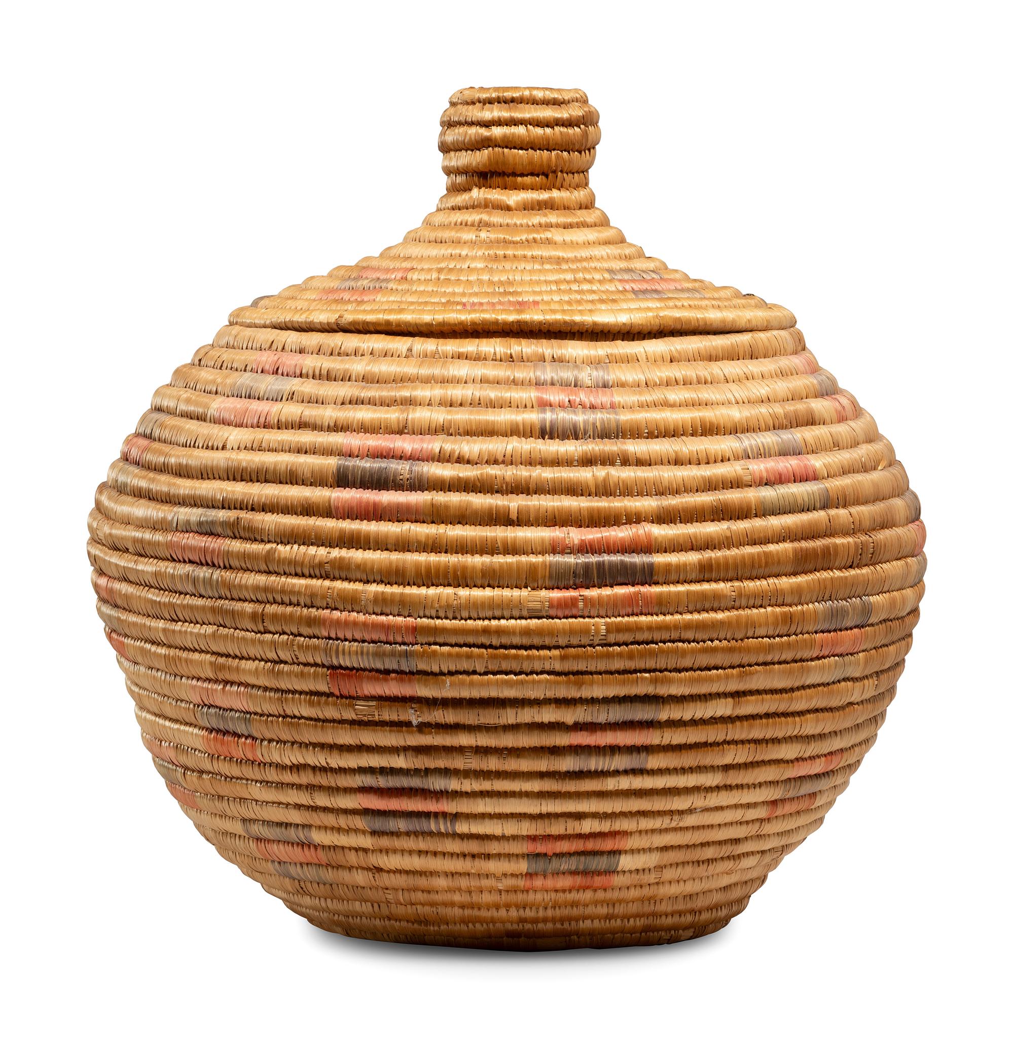 Yupik Lidded Storage Basket