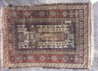 Persian Prayer Mat 3 feet 10 inches x 2 feet 11 inches. — 19TH/20TH CENTURY
