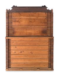 A Cherry and Maple Folk Art Desk