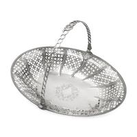 A George III Pierced and Engraved Silver Cake Basket