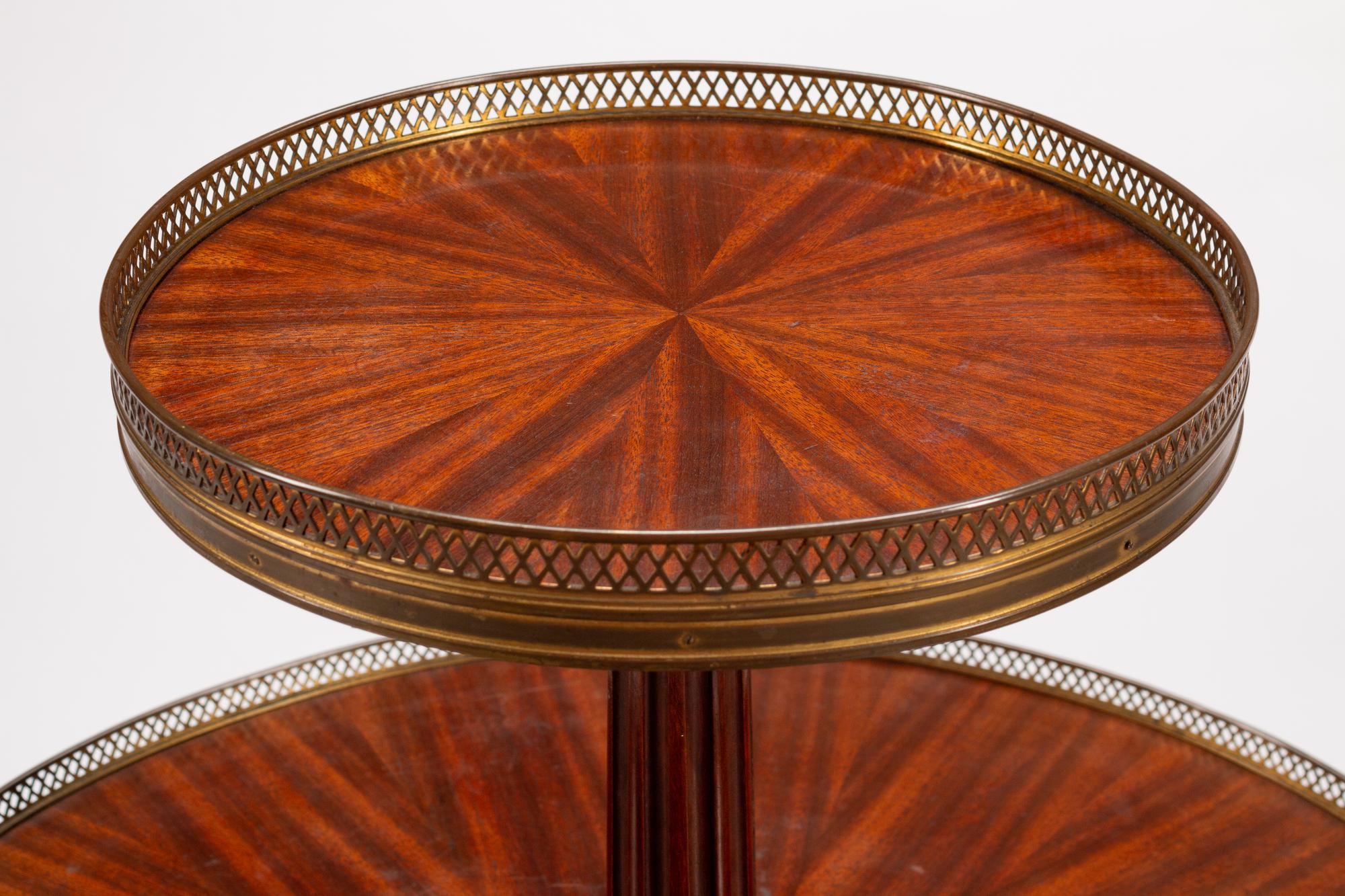 A Directoire Brass-Mounted Mahogany Serviteur Muet — 19TH CENTURY