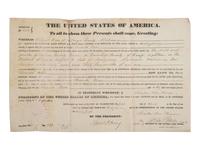 [AUTOGRAPHS]. Signatures of 19th-century American military and political figures.