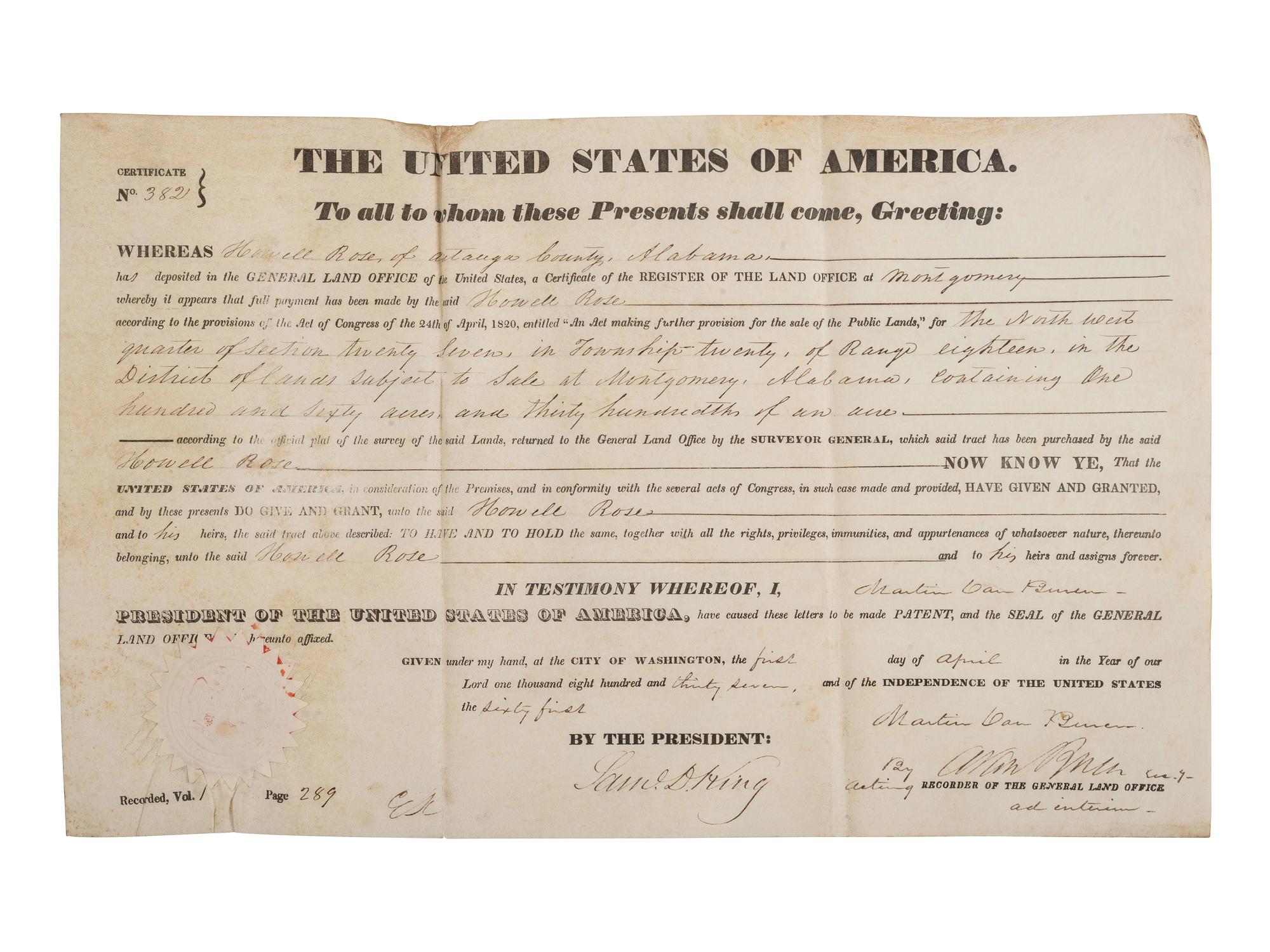 [AUTOGRAPHS]. Signatures of 19th-century American military and political figures.
