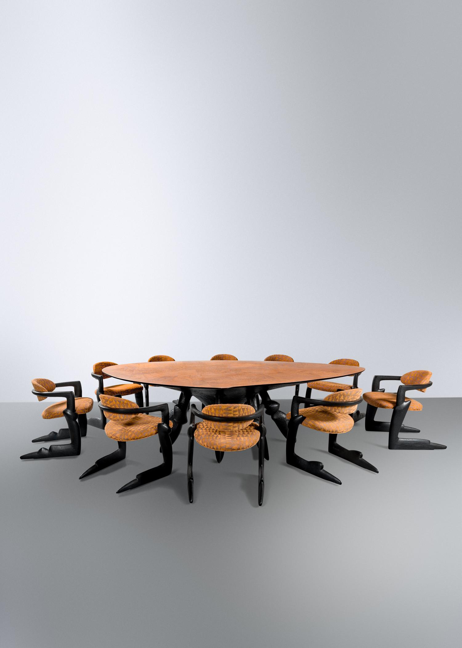 Seven Days of the Week Dining Table and Ten Chairs, 1997