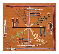 Navajo Sandpainting Weaving, From the Nightway Chant