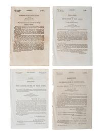 [SLAVERY & ABOLITION]. A group of 7 state and federal resolutions related to slavery, especially the expansion into new territories, comprising: