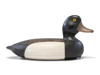 A Carved and Painted Wood Bluebill Drake Decoy, Attributed to Fred Allen (American, 1838-1912)