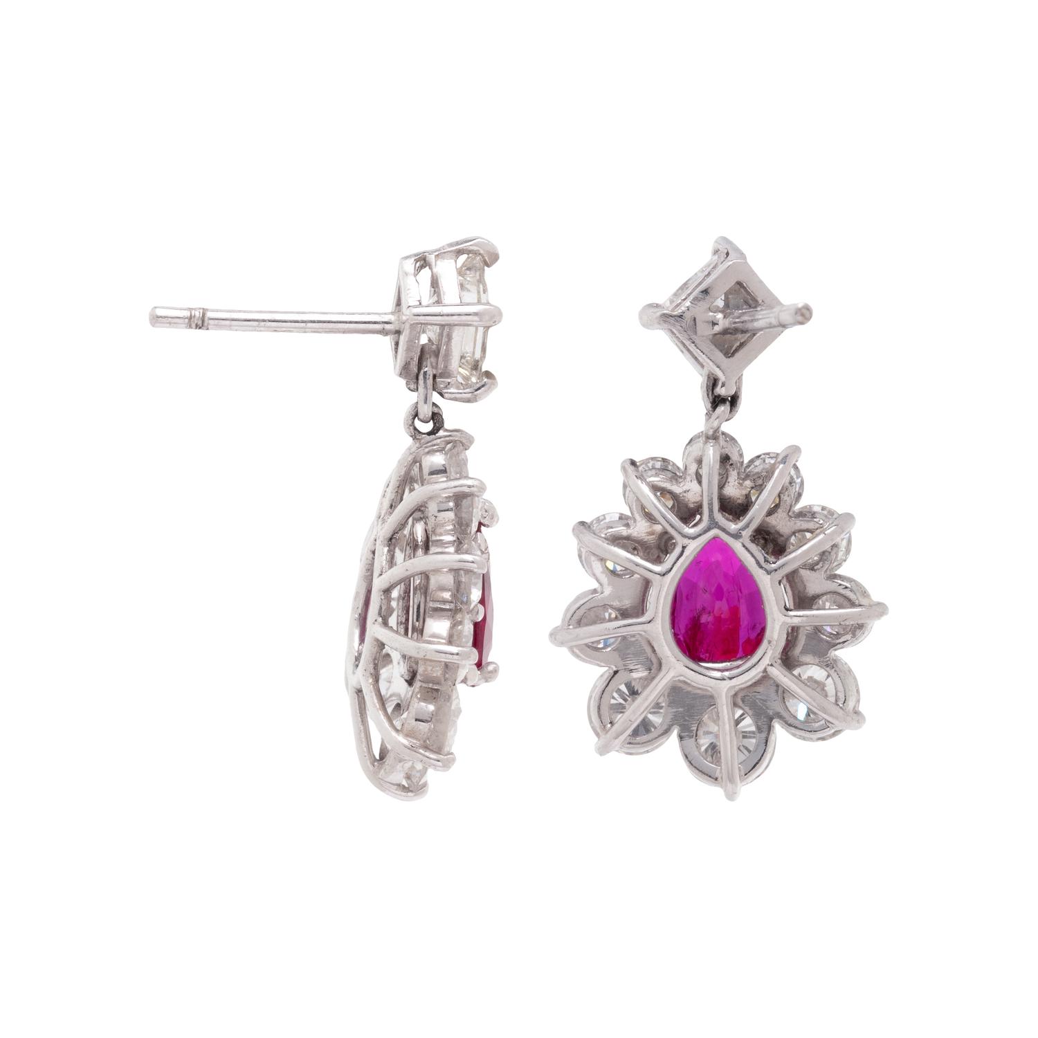 RUBY AND DIAMOND EARRINGS