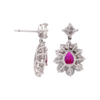 RUBY AND DIAMOND EARRINGS