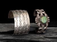 Pair of Navajo Cuff Bracelets