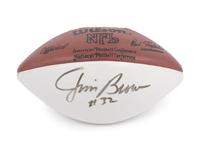 A Jim Brown Signed Autograph Football (Beckett Authentication Services),
