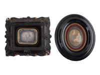 [EARLY PHOTOGRAPHY]. 7 charming daguerreotype portraits housed in frames.